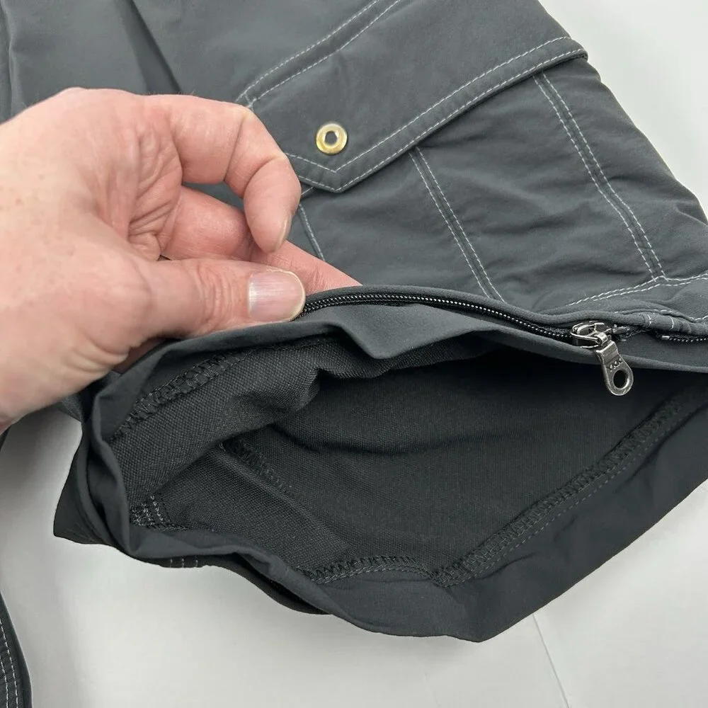 Kuhl Shorts Mens 30 Gray Renegade Convertible Stealth Hiking Cargo Zip Off
